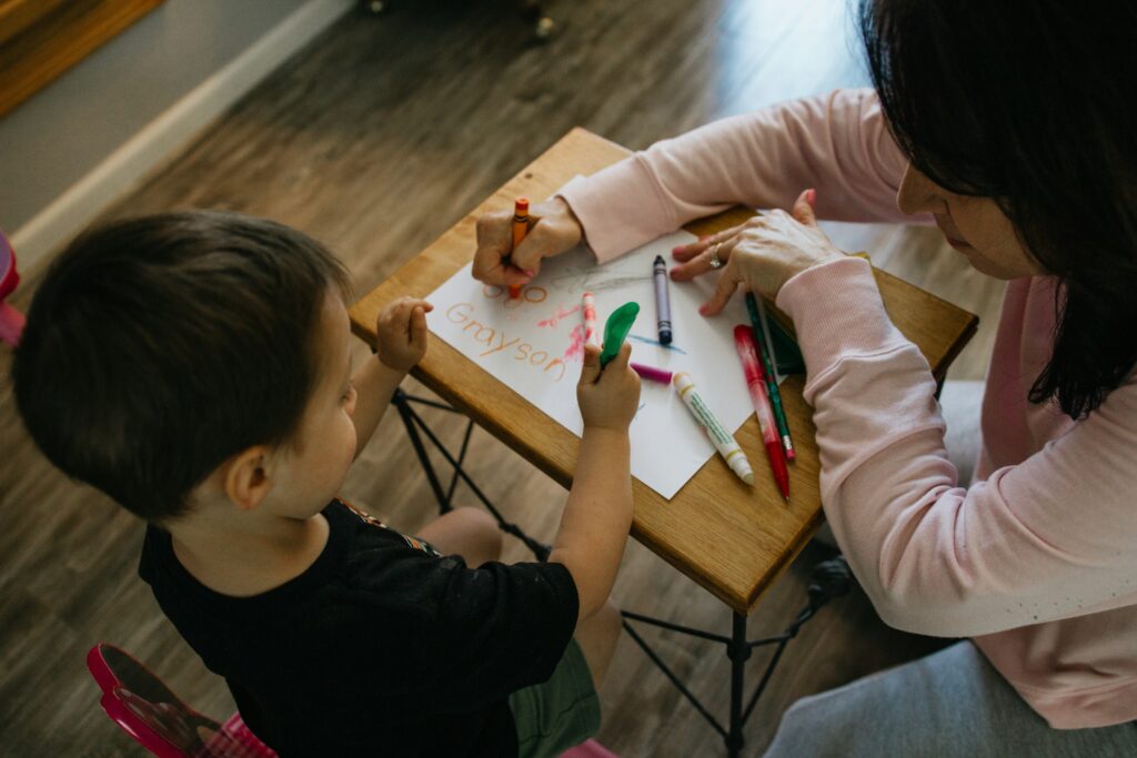 Enfant dans une crèche