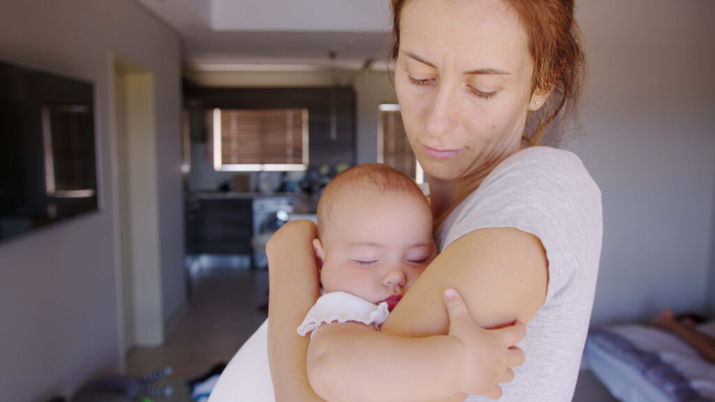 Calinothérapie entre maman et son bébé