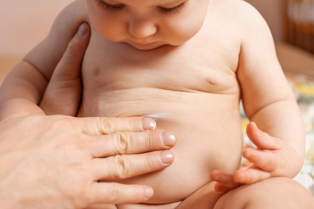 bébé qui vient de prendre du Gaviscon