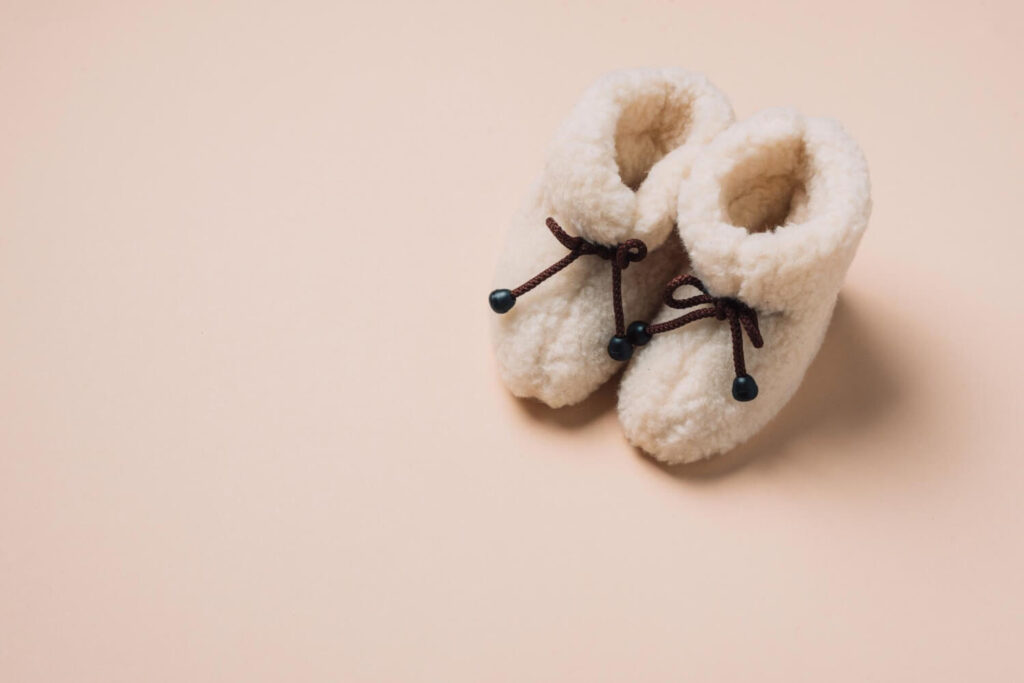 chausson mouton pour bébé