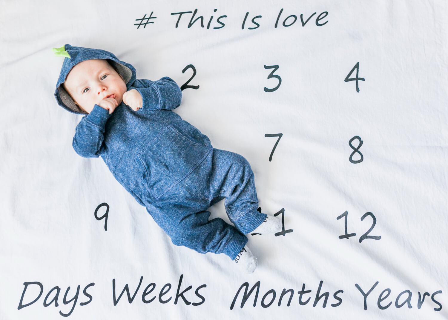 calendrier mensuel bébé