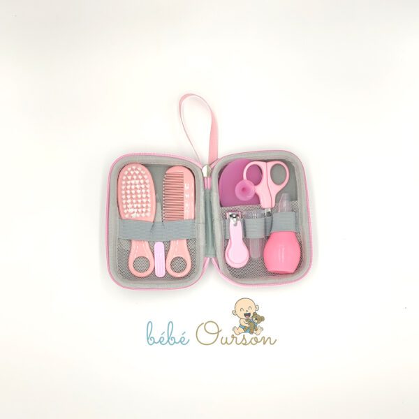 Trousse de soin pour bébé - Rose