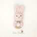 Anneau de dentition en crochet lapin rose